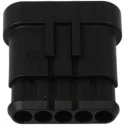 TE Connectivity AMP SUPERSEAL 1.5 Automotive Male Connector Black Cable 5 Way Crimp Termination 282107-1