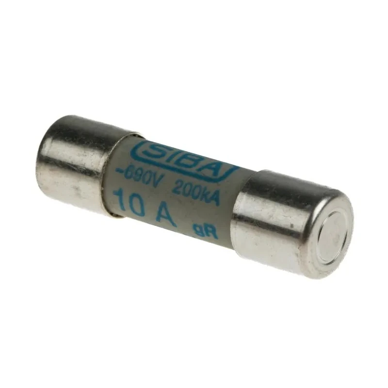SIBA 10A Ceramic Cartridge Fuse, Fast Acting, 10 x 38 mm, 700V AC, Series URZ 50-179-06/10A