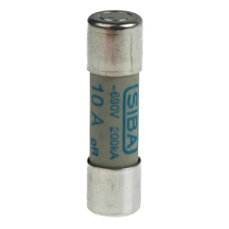 SIBA 10A Ceramic Cartridge Fuse, Fast Acting, 10 x 38 mm, 700V AC, Series URZ 50-179-06/10A