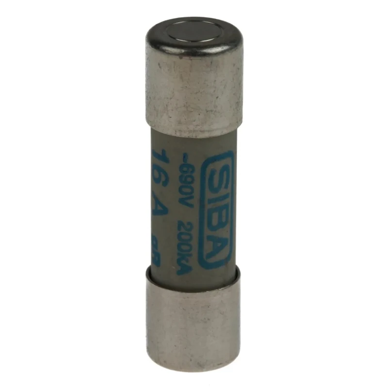 SIBA 16A Ceramic Cartridge Fuse 10 x 38 mm 700V AC Fast Acting URZ Series 50-179-06/16A