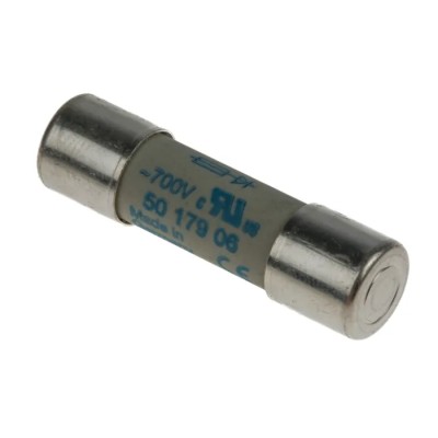 SIBA 20A Ceramic Cartridge Fuse 10 x 38 mm, 700V AC, Fast Acting, High Breaking Capacity 50-179-06/20A
