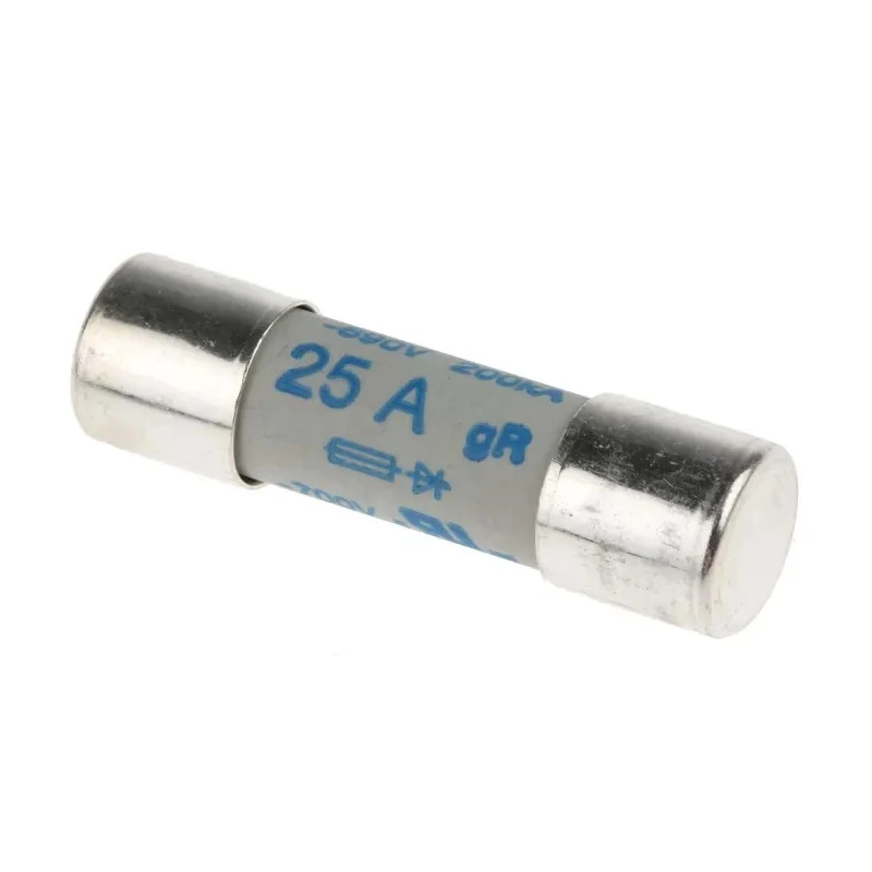 SIBA Ceramic Cartridge Fuse 25A, Fast Acting, 10 x 38 mm, 700V, High Breaking Capacity 50-179-06/25A