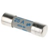 SIBA Ceramic Cartridge Fuse 25A, Fast Acting, 10 x 38 mm, 700V, High Breaking Capacity 50-179-06/25A