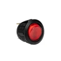 Arcolectric (Bulgin) Ltd Illuminated SPST On-Off Red Round Actuator Rocker Switch Panel IP66 R13112BNAA