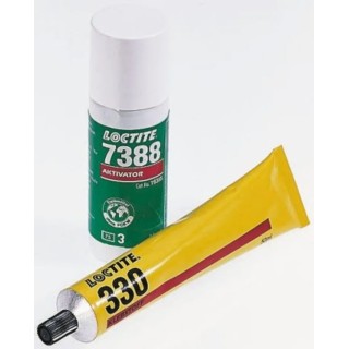 Loctite Acrylic Adhesive 330 + 7388, Structural Bonding, High Viscosity, 50ml Adhesive + 40ml Activator 230054