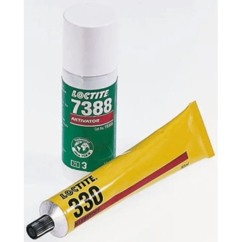 Loctite Acrylic Adhesive 330 + 7388, Structural Bonding, High Viscosity, 50ml Adhesive + 40ml Activator 230054