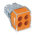 WAGO 773 PUSH WIRE Series Junction Box Connector 4-Way 24A Push-in 773-104