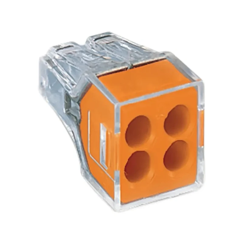 WAGO 773 PUSH WIRE Series Junction Box Connector 4-Way 24A Push-in 773-104