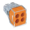 WAGO 773 PUSH WIRE Series Junction Box Connector 4-Way 24A Push-in 773-104