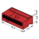 WAGO 243 MICRO PUSH WIRE Series Junction Box Connector 8-Way, 20AWG, 22AWG Wire, 6A Push-in 243-808
