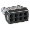 Wago 773 Series Push Wire Junction Box Connector 8-Way 24A 400V Push-in Termination 773-108