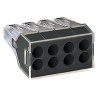 Wago 773 Series Push Wire Junction Box Connector 8-Way 24A 400V Push-in Termination 773-108