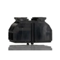 WAGO Terminal Strip 2-Way 32A Cage Clamp for 12AWG, 20AWG Wire, 500V Polyamide Insulated Black 862-552