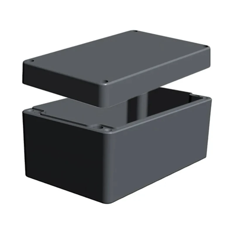 RS PRO Grey Lid Aluminium Enclosure, IP66, IK09, 81 mm x 160 mm x 100 mm IP66