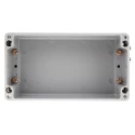 RS PRO Grey Lid Aluminium Enclosure IP66 IK09 90 mm x 220 mm x 220 mm IP66