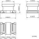 Murata Wirewound Surface Mount Inductor 27 μH ±10% 300 mA 1812 Package with Ferrite Core LQH43MN270K03L