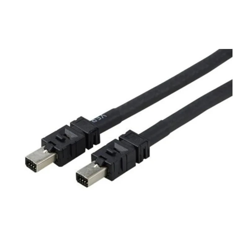 TE Connectivity Ethernet Cable Mini I/O to Male Mini I/O Polyurethane Sheath Black 2 m 2-2205132-3