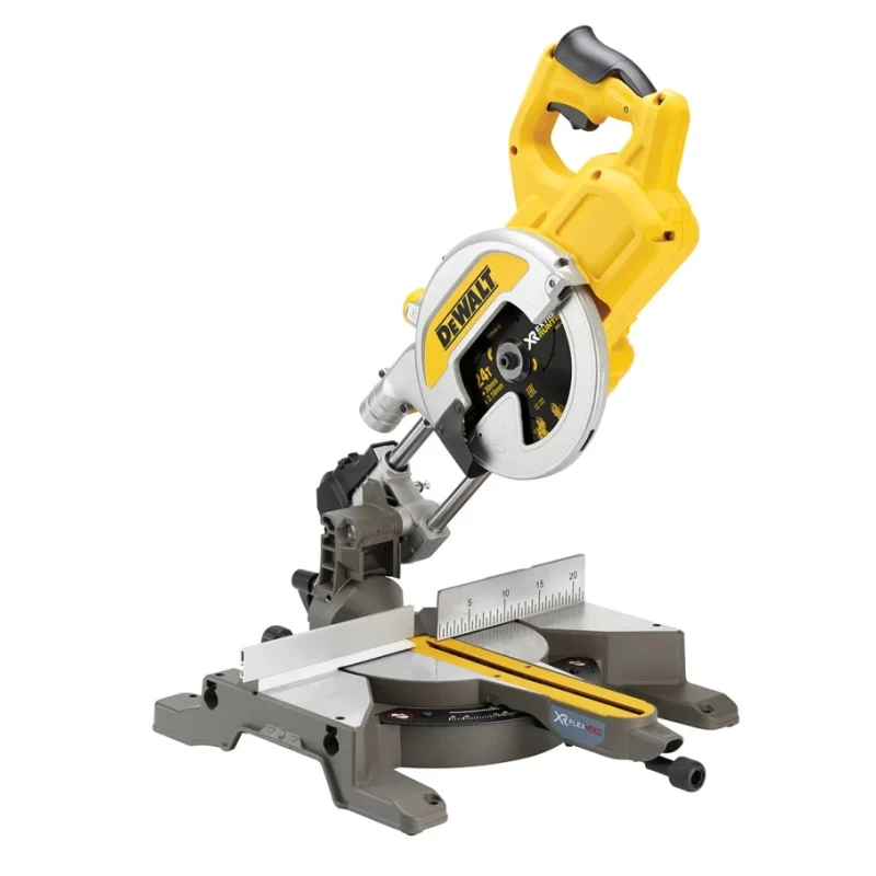 DeWALT FLEXVOLT 54V 6Ah Cordless Mitre Saw 216 mm Blade Diameter 6300 RPM Brushed Motor DCS777T2-GB