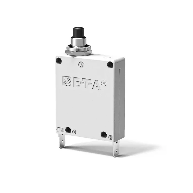 ETA Thermal Magnetic Circuit Breaker 2A Current Rating 1-Pole Panel Mount 3400-P10-H-SI-2A