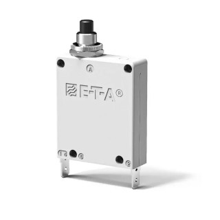 ETA Thermal Magnetic Circuit Breaker 1-Pole Panel Mount 500mA Current Rating 240V AC 80V DC Breaking 3400-P10-H-SI-0.5A