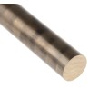 RS PRO Phosphor Bronze Metal Rod 25.4 mm Diameter, 330.2 mm Length 110-078