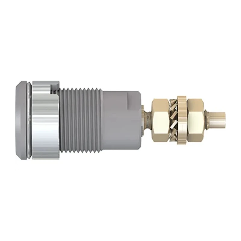 Staubli Grey Female Banana Socket 4 mm Connector Solder Termination 1kV 32A Gold Plating 23.3020-28