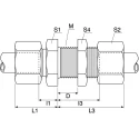 Parker Hydraulic Fitting Steel 10 mm Hose Inside Diameter Zinc Finish Up to 120°C Maximum Operating Temperature SV10LCF