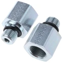 Parker Hydraulic Straight Threaded Reducer Male G, Steel, 0.25 in Hose ID RI1/4EDX3/8CF