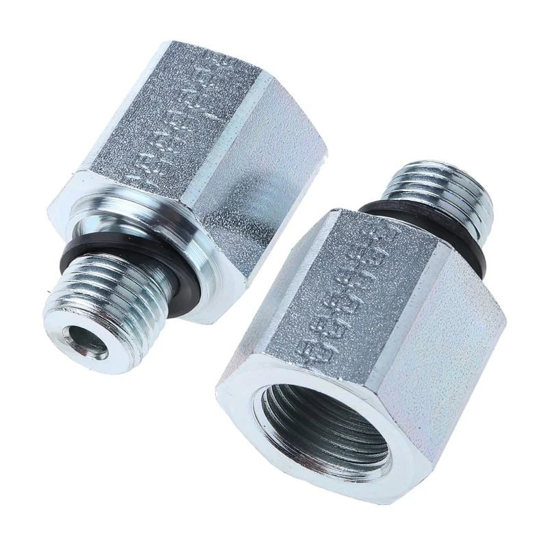 Parker Hydraulic Straight Threaded Reducer Male G, Steel, 0.25 in Hose ID RI1/4EDX3/8CF