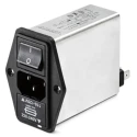 Schaffner IEC Filter Panel Mount 250V AC 6A Male 2 Pole Faston FN394-6-05-11