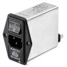 Schaffner IEC Filter Panel Mount 250V AC 6A Male 2 Pole Faston FN394-6-05-11