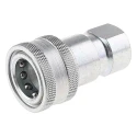 Parker Steel Hydraulic Quick Connect Coupling Female G 3/4 in, 17.5 Mpa H6-62-BSPP