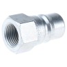 Parker Steel Hydraulic Quick Connect Coupling Male G 1/2 in, 28 Mpa H4-63-BSPP