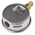 WIKA 63 mm G 1/4 Male Pressure Gauge 40 bar 213.53 Series Natural Finish Stainless Steel 9626926