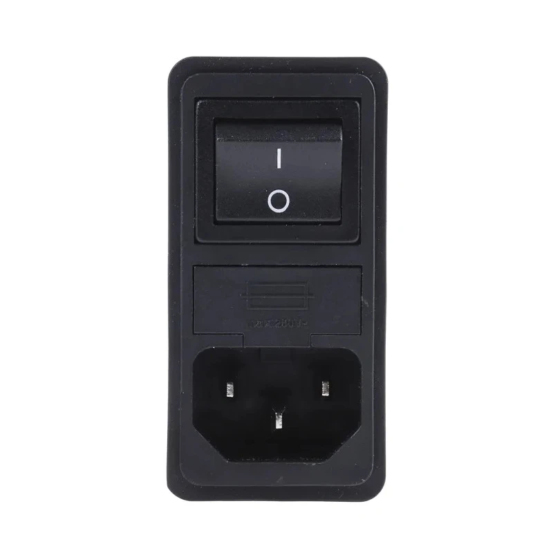 Schaffner IEC Power Entry Module Snap-in IEC Filter 250V AC 6A 2 Pole 2 Fuse Faston FN286-6-06