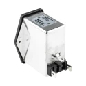 Schaffner 250V AC 6A Panel Mount IEC Filter Male 2 Pole 2 Fuse Faston FN284-6-06