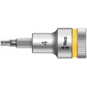 Wera 1/2 in Drive 4 mm Hexagon Socket Chrome Vanadium Steel 21.5mm Overall Length 05003820001