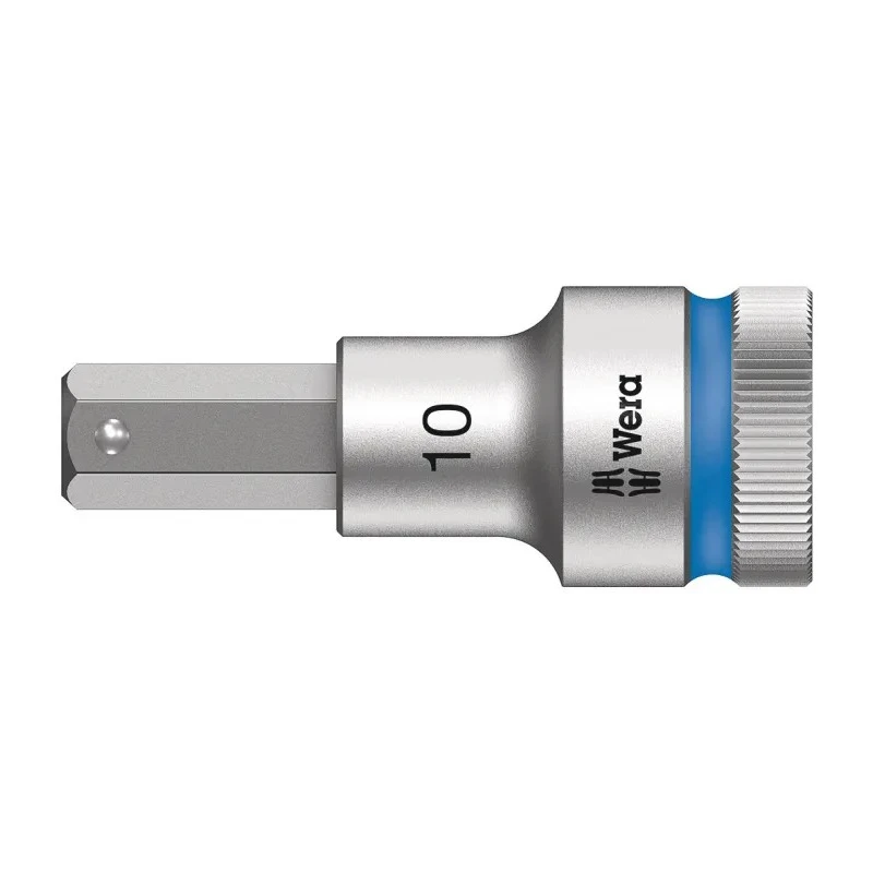Wera 1/2 in Drive 10 mm Hexagon Hex Socket VDE 1000V Approved Chrome Vanadium Steel 05003825001