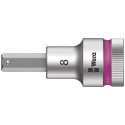 Wera 1/2 in Drive 8 mm Hexagon Socket Bit with Holding Function, Chrome Vanadium Steel, 21.5mm Overall Length 05003824001