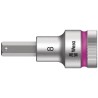 Wera 1/2 in Drive 8 mm Hexagon Socket Bit with Holding Function, Chrome Vanadium Steel, 21.5mm Overall Length 05003824001