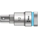 Wera Chrome Vanadium Steel 1/2 in Drive 12 mm Hexagon Socket, 23mm Overall Length 05003826001