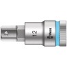 Wera Chrome Vanadium Steel 1/2 in Drive 12 mm Hexagon Socket, 23mm Overall Length 05003826001