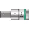 Wera Chrome Vanadium Steel 14 mm Hexagon Socket 1/2 in Drive, 23mm Overall Length 05003827001