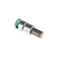 Wera Chrome Vanadium Steel 14 mm Hexagon Socket 1/2 in Drive, 23mm Overall Length 05003827001