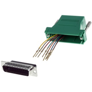 RS PRO D-Sub Adapter 25-Way D-Sub to Male Male RJ45 Female Female 314-8206