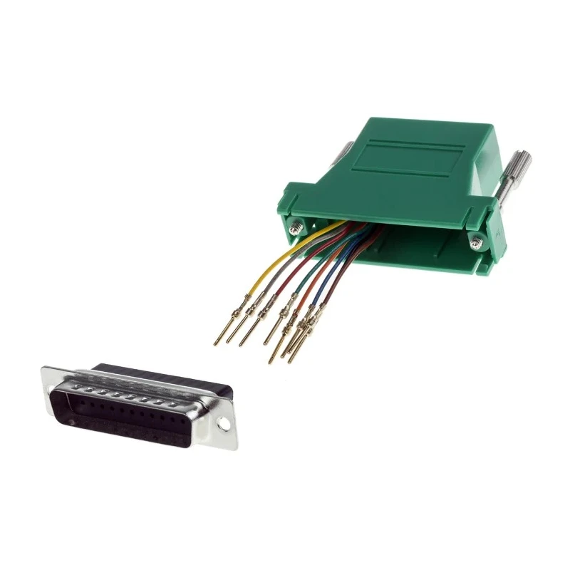 RS PRO D-Sub Adapter 25-Way D-Sub to Male Male RJ45 Female Female 314-8206