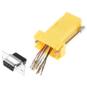 RS PRO D-Sub Adapter 9-Way D-Sub Female to Female RJ45 Female 16mm Length 314-8234