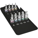 Wera 9-Piece 1/2 in Hexagon Socket Set, Chrome Molybdenum Steel, 60mm Length 05004201001