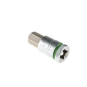 Wera 1/2 in Drive 17 mm Hexagon Hex Socket, Chrome Vanadium Steel, 23mm Overall Length 05003828001