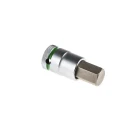 Wera 1/2 in Drive 17 mm Hexagon Hex Socket, Chrome Vanadium Steel, 23mm Overall Length 05003828001